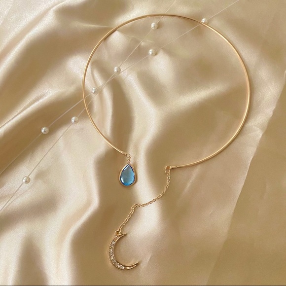 💕Last oneCrescent moon Open Choker Necklace - Picture 4 of 14